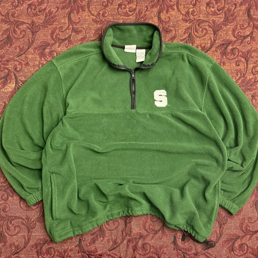 90s Michigan State Spartans Quarter Zip